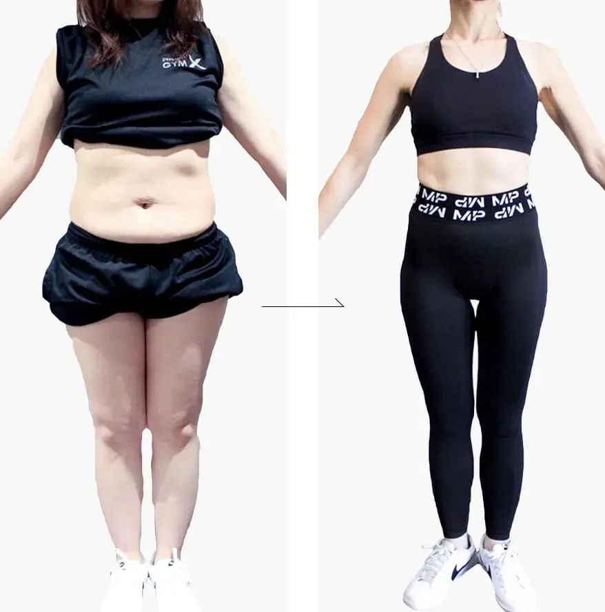 ボディメイク実績 CASE1 ダイエット（女性 40歳）のビフォーアフター