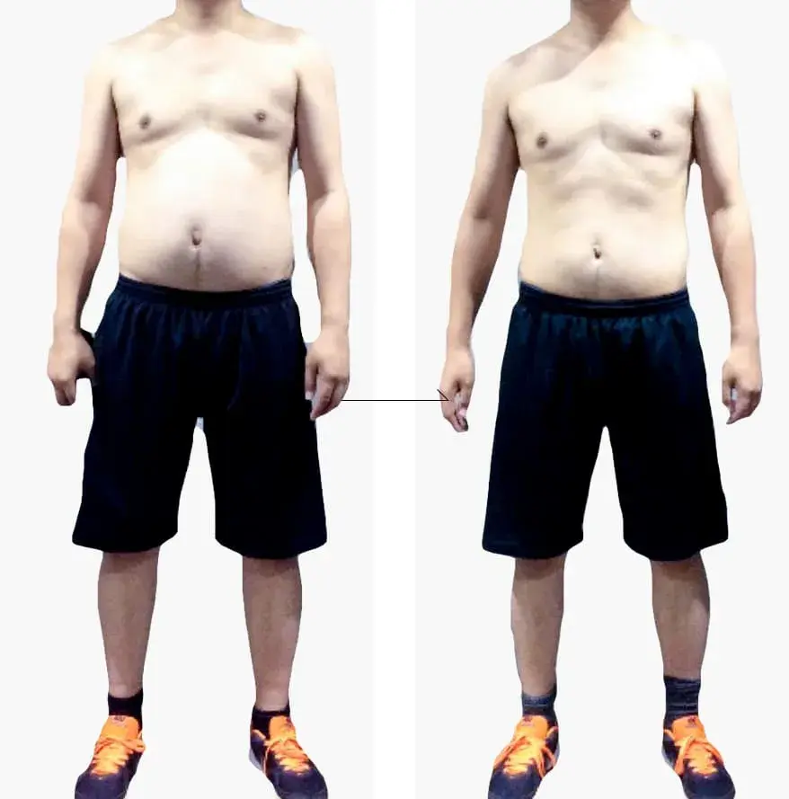 ボディメイク実績 CASE4 ダイエット（38歳 男性）のビフォーアフター